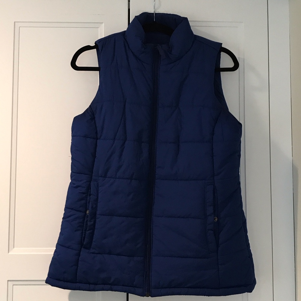Amazon Essentials Royal Blue Quilted Sleeveless Puffer Vest